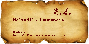 Moltsán Laurencia névjegykártya